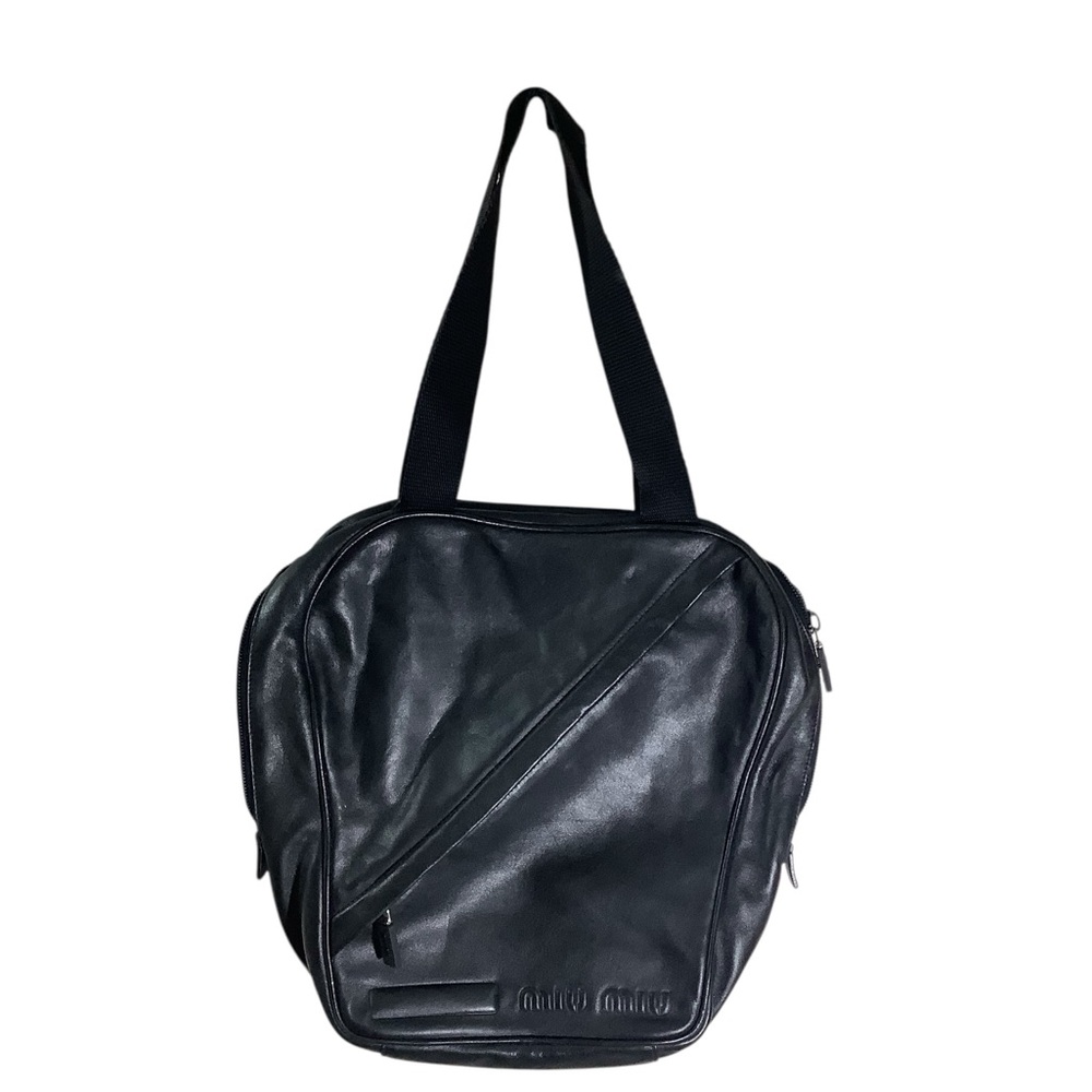 Mui Miu Leather Black Leather Bowling Shoulder Bag - Picture 1 of 8